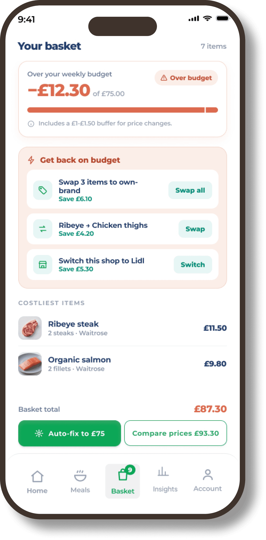 Smart Swaps & Budget Enforcement in the Spend Pilot app